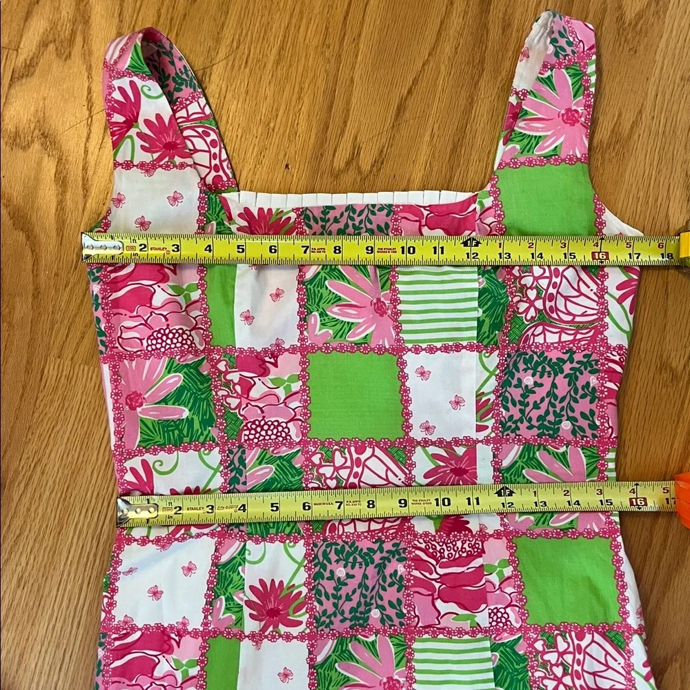 Lilly Pulitzer Brycer Printed Ruffle Dress multi patchtastic size 6/8 - Picture 4 of 9